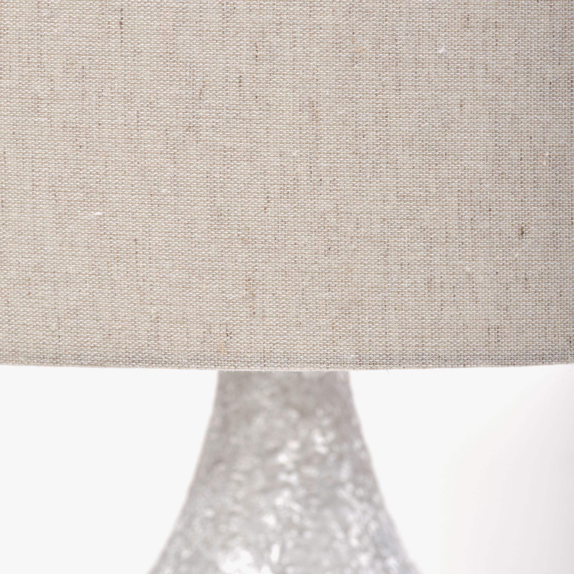 31" Gray Lamp Base LED With Beige Shade - Homeroots - Flyclothing LLC