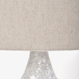 31" Gray Lamp Base LED With Beige Shade - Homeroots