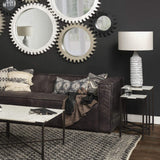 31" Gray Lamp Base LED With Beige Shade - Homeroots - Flyclothing LLC