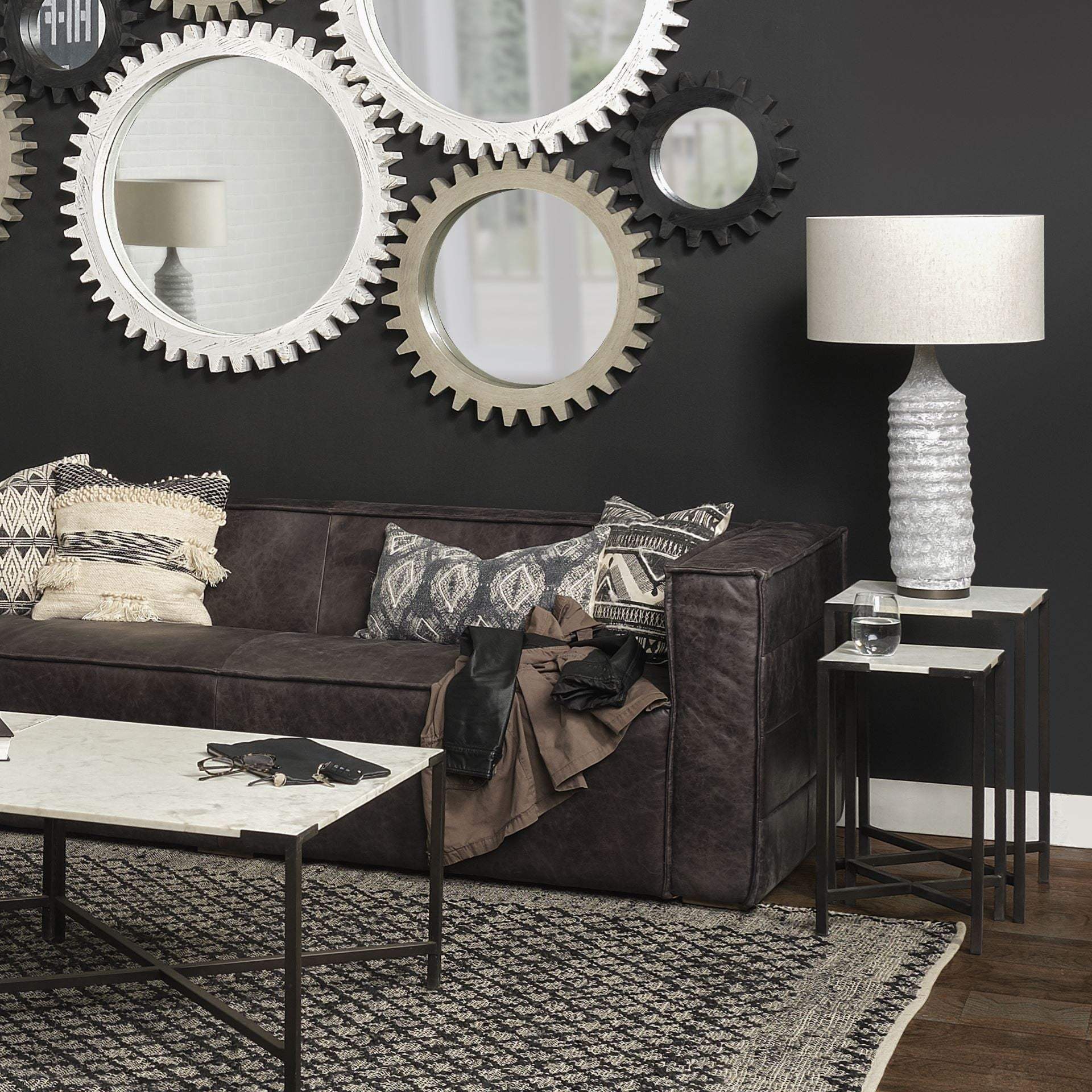 31" Gray Lamp Base LED With Beige Shade - Homeroots - Flyclothing LLC