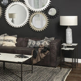 31" Gray Lamp Base LED With Beige Shade - Homeroots