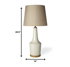 29" Brown Lamp Base LED With Brown Shade