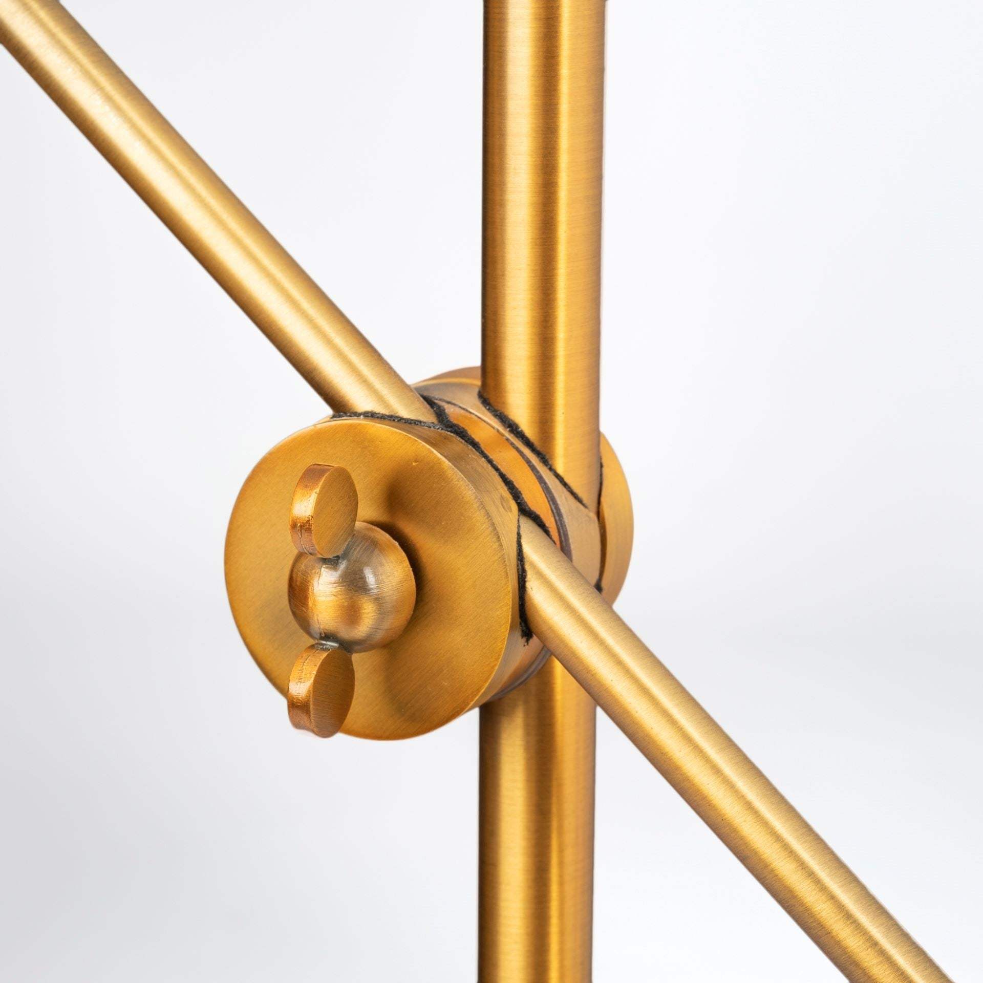 26" Gold Lamp Base LED With Gold Shade - Homeroots - Flyclothing LLC