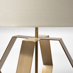 Gold Geometric Design Table Lamp - Homeroots