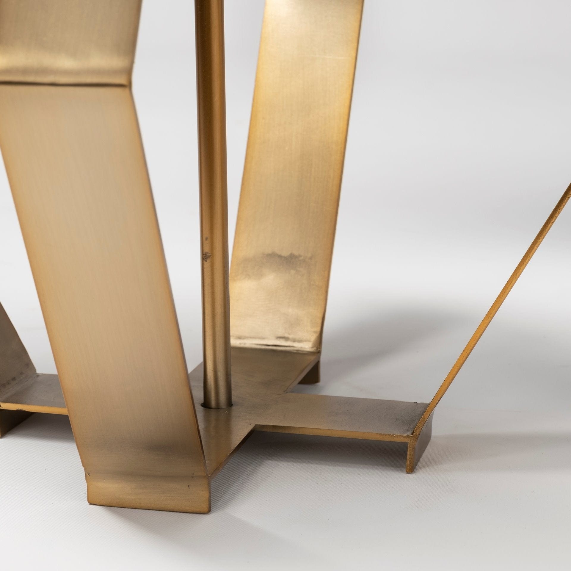 Gold Geometric Design Table Lamp - Homeroots