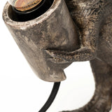 11" Brown Lamp Base LED With Clear Shade - Homeroots