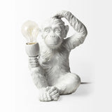 12" White Lamp Base LED - Homeroots