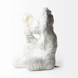 12" White Lamp Base LED - Homeroots