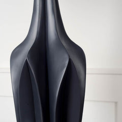 Sculptural Slate Blue Table Lamp - Homeroots