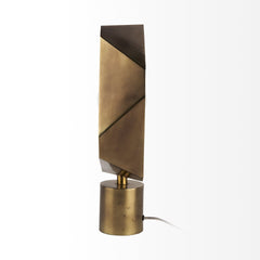 Golden Geometric Halo Table Or Desk Lamp - Homeroots