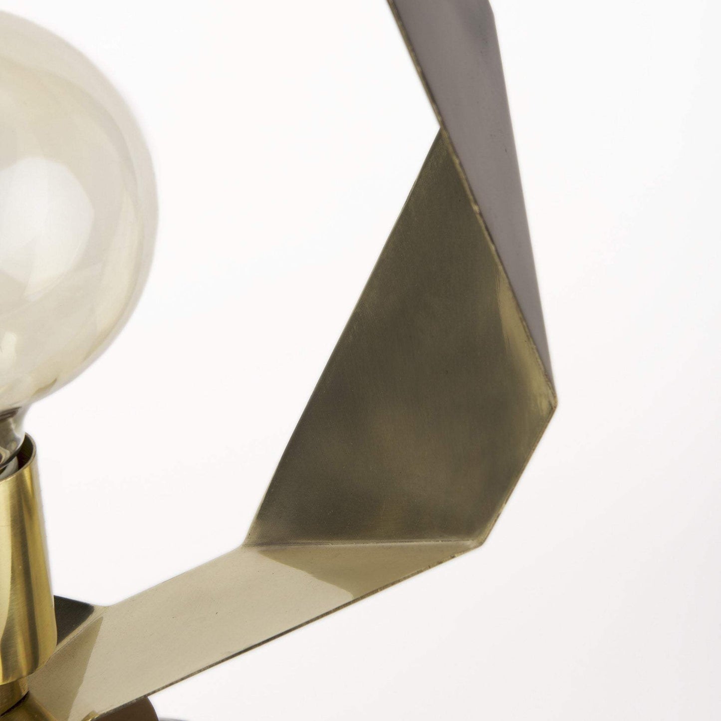 Golden Geometric Halo Table Or Desk Lamp - Homeroots - Flyclothing LLC
