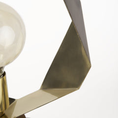 Golden Geometric Halo Table Or Desk Lamp - Homeroots