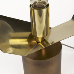 Golden Geometric Halo Table Or Desk Lamp - Homeroots