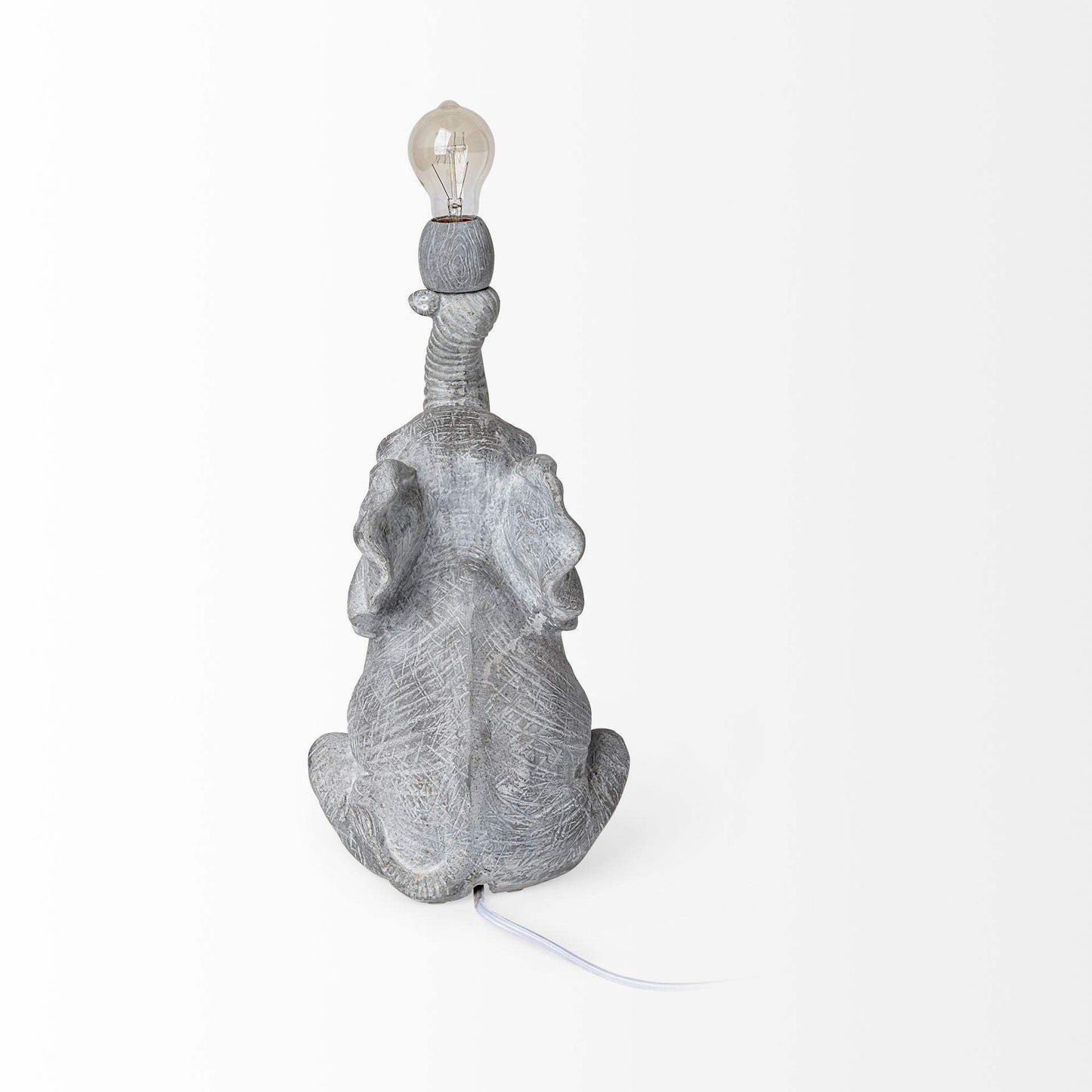 16" Gray Lamp Base LED - Homeroots - Flyclothing LLC