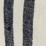 Beige And Central Blue Stripes Square Accent Pillow Cover - Homeroots - Flyclothing LLC