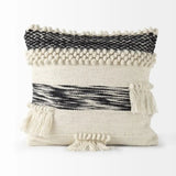 Boho Black And White Accent Pillow Cover - Homeroots