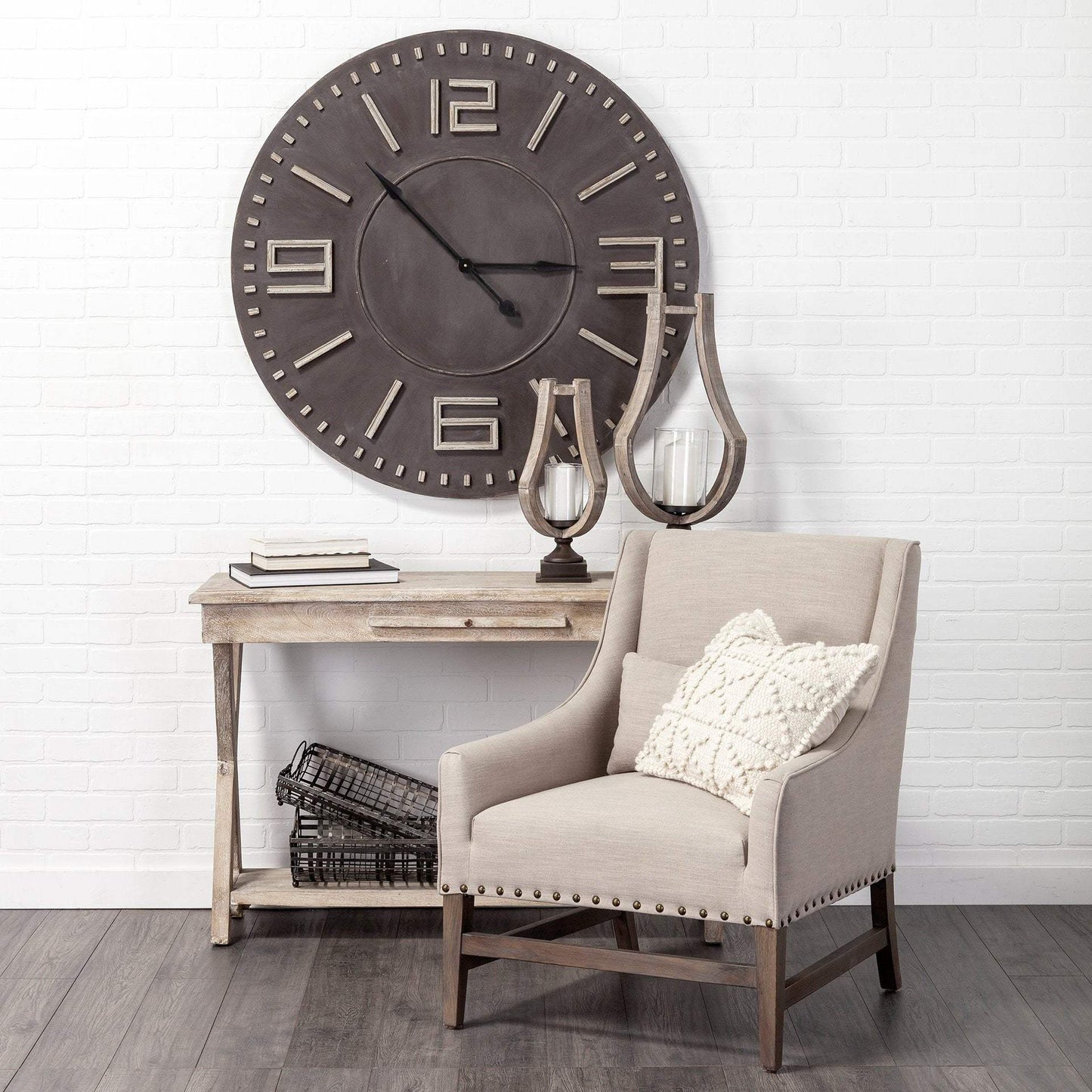 Off White Embossed Details Pillow Cover - Homeroots - Flyclothing LLC