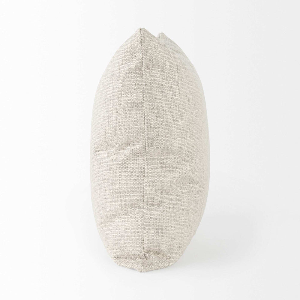 Neutral Sand Basket Weave Accent Throw Pillow - Homeroots - Flyclothing LLC