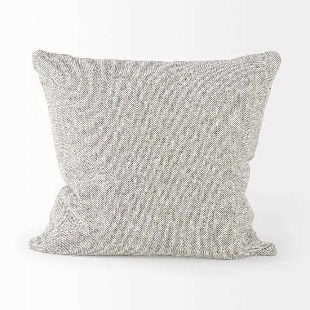 Ash Gray Basket Weave Accent Throw Pillow - Homeroots - Flyclothing LLC