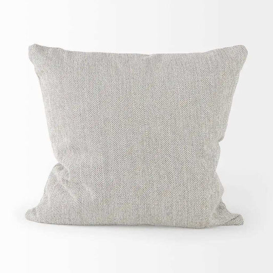 Ash Gray Basket Weave Accent Throw Pillow - Homeroots - Flyclothing LLC