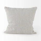 Ash Gray Basket Weave Accent Throw Pillow - Homeroots