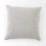 Ash Gray Basket Weave Accent Throw Pillow - Homeroots
