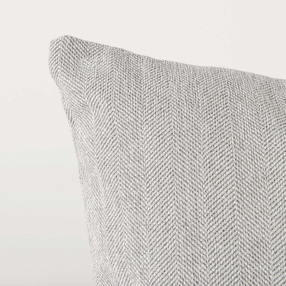 Ash Gray Basket Weave Accent Throw Pillow - Homeroots - Flyclothing LLC