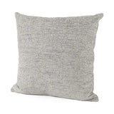 Stone Gray Basket Weave Accentthrow Pillow - Homeroots