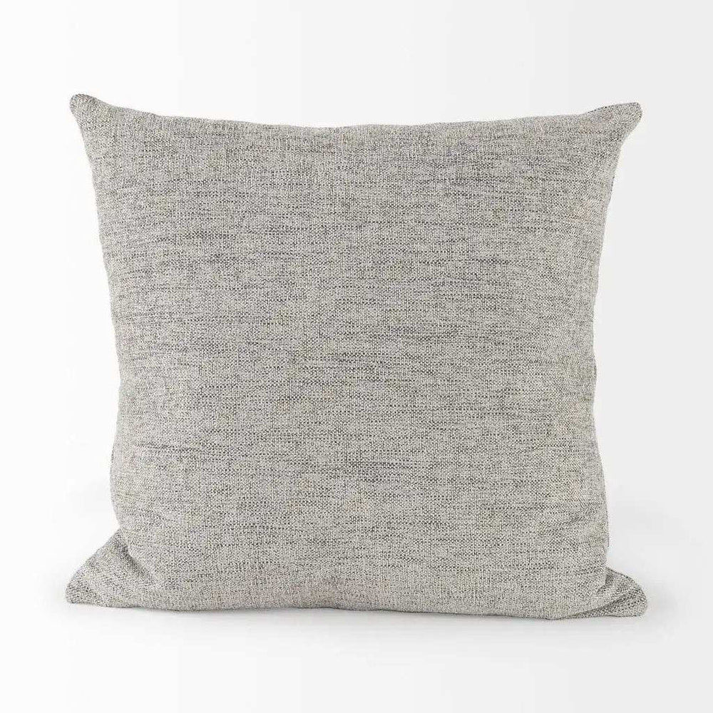 Stone Gray Basket Weave Accentthrow Pillow - Homeroots - Flyclothing LLC