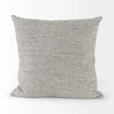 Stone Gray Basket Weave Accentthrow Pillow - Homeroots