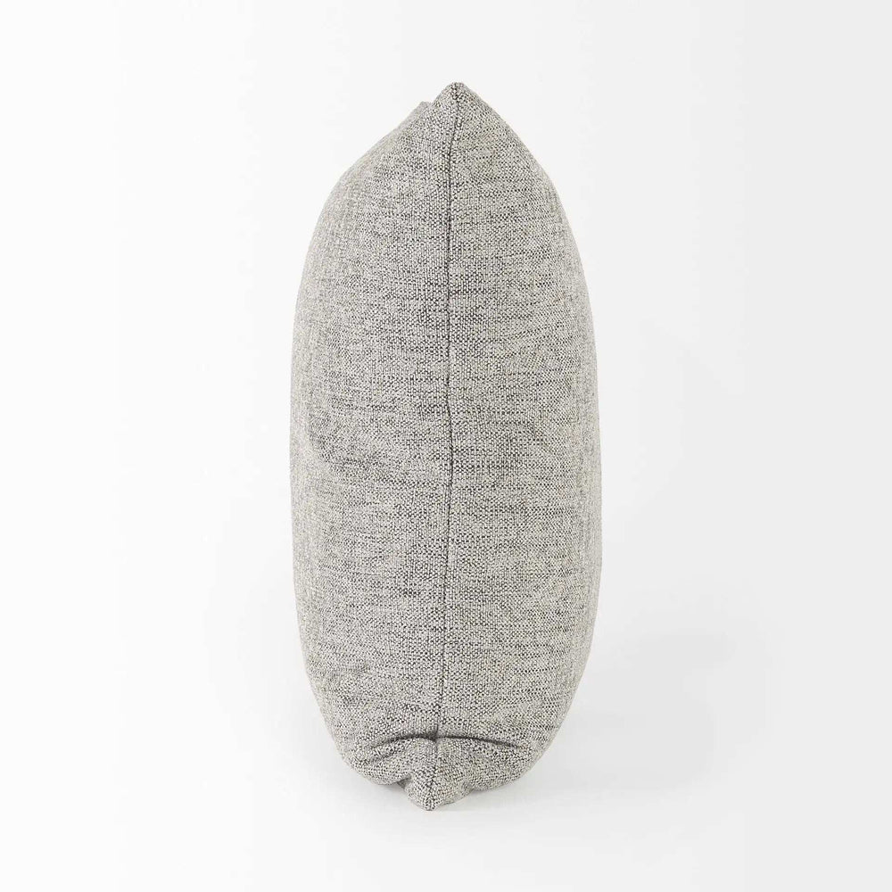 Stone Gray Basket Weave Accentthrow Pillow - Homeroots - Flyclothing LLC