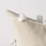 Clouds On Cream Canvas Square Pillow Cover - Homeroots - Flyclothing LLC