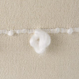 Clouds On Cream Canvas Square Pillow Cover - Homeroots - Flyclothing LLC