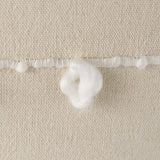 Clouds On Cream Canvas Square Pillow Cover - Homeroots - Flyclothing LLC