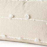 Clouds On Cream Canvas Lumbar Pillow Cover - Homeroots - Flyclothing LLC