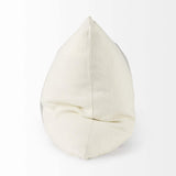 Off White Pillow Cover With Ash Gray Stripes - Homeroots - Flyclothing LLC
