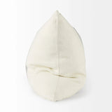 Off White Pillow Cover With  Ash Gray  Stripes - Homeroots