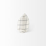 White And Black Grid Lumbar Accent Pillow Cover - Homeroots