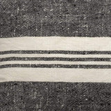 Black And White Striped Lumbar Accent Pillow Cover - Homeroots - Flyclothing LLC