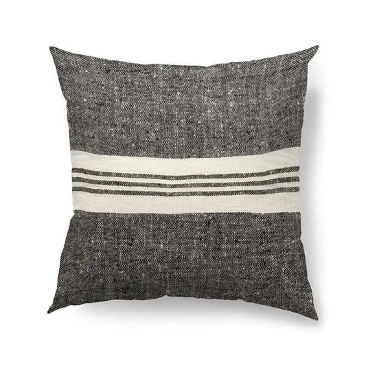 Black And White Stonewash Throw Pillow Cover - Homeroots - Flyclothing LLC
