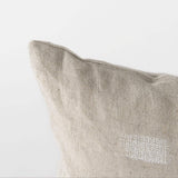 Canvas Beige And White Lumbar Accent Pillow Cover - Homeroots - Flyclothing LLC