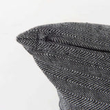 Dark Gray Detailed Lumbar Throw Pillow Cover - Homeroots - Flyclothing LLC