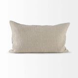Beige And Black Plaid Pattern Lumbar Throw Pillow Cover - Homeroots - Flyclothing LLC