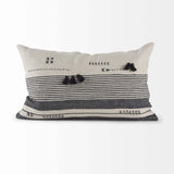 Light Gray Detailed Lumbar Throw Pillow Cover - Homeroots - Flyclothing LLC