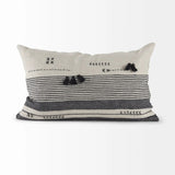 Light Gray Detailed Lumbar Throw Pillow Cover - Homeroots
