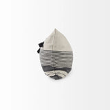 Light Gray Detailed Lumbar Throw Pillow Cover - Homeroots