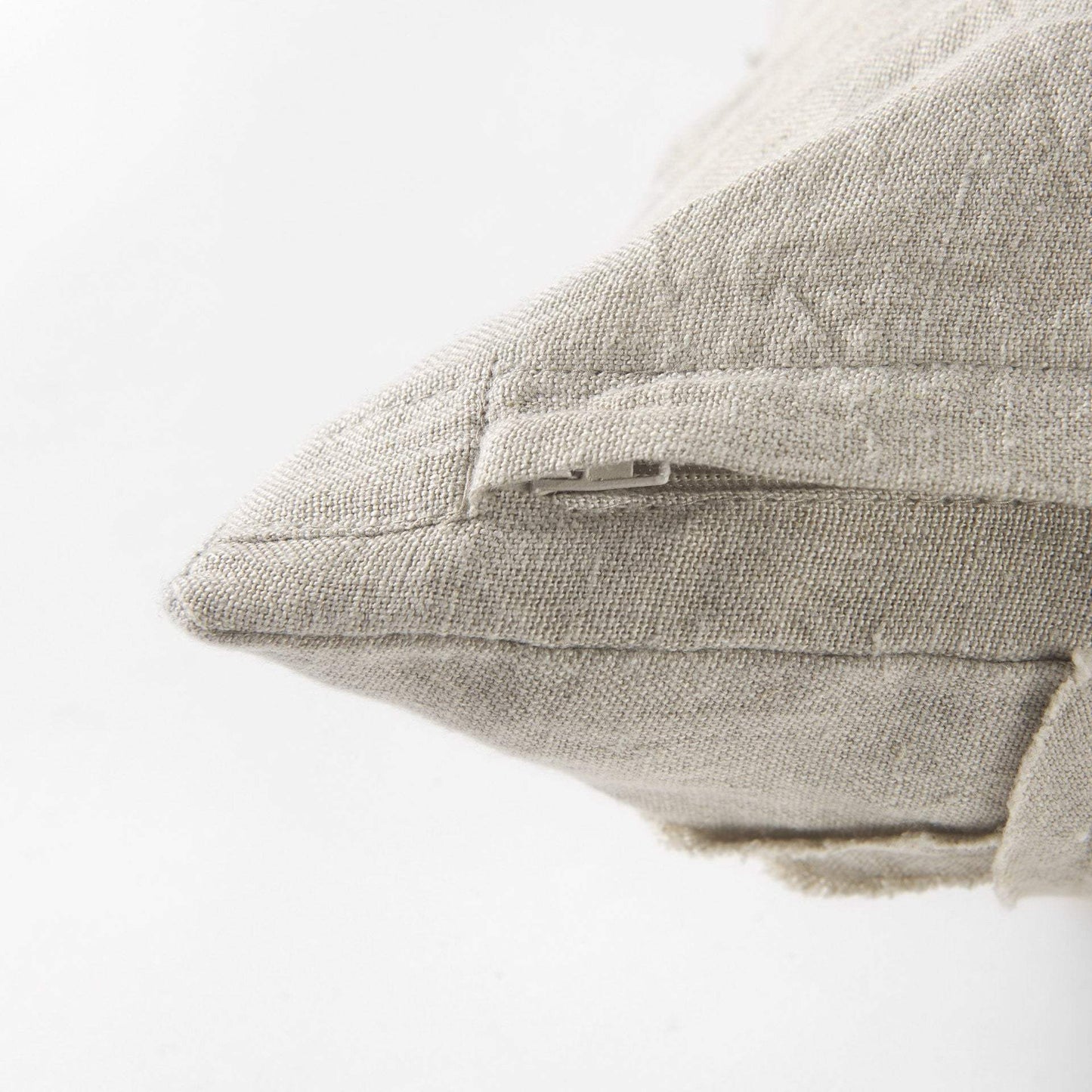 Light Gray Chevron Textured Lumbar Pillow Cover - Homeroots - Flyclothing LLC