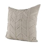 Light Gray Chevron Textured Pillow Cover - Homeroots - Flyclothing LLC