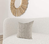 Light Gray Chevron Textured Pillow Cover - Homeroots - Flyclothing LLC