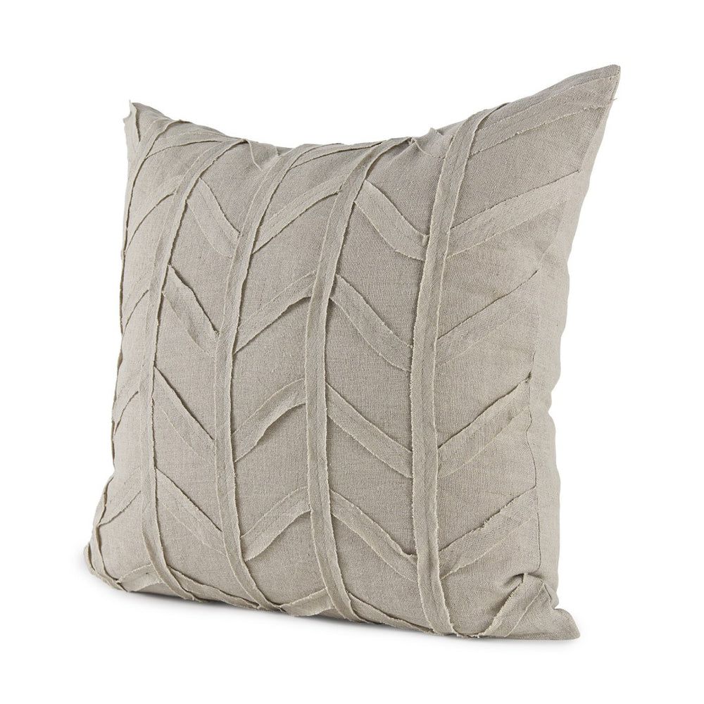 Light Gray Chevron Textured Pillow Cover - Homeroots